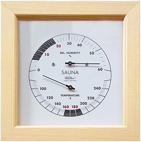 Fischer Sauna Thermometer & Hygrometer 6.7" (188TH-03F)