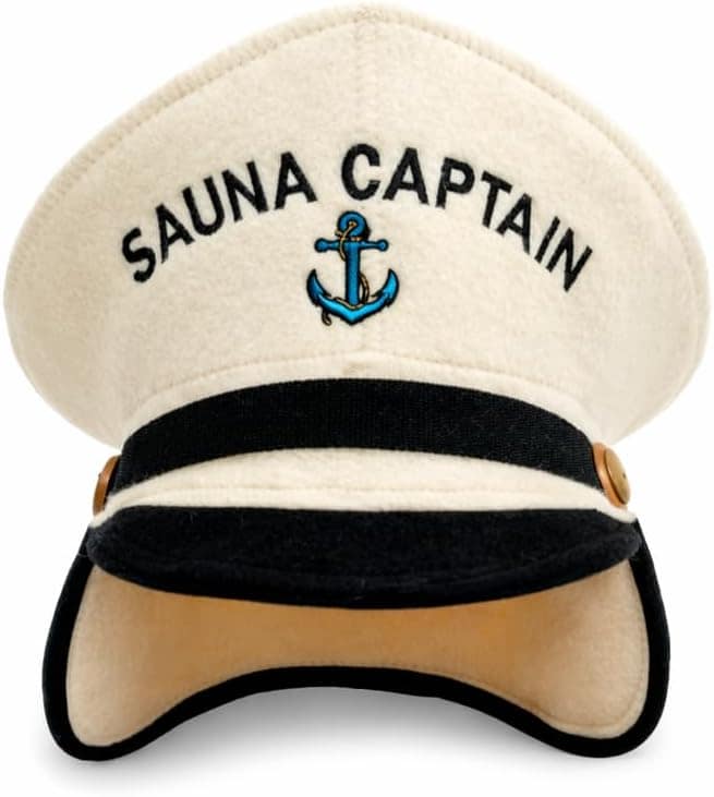 Natural Textile 'Sauna Captain' Wool Felt Hat