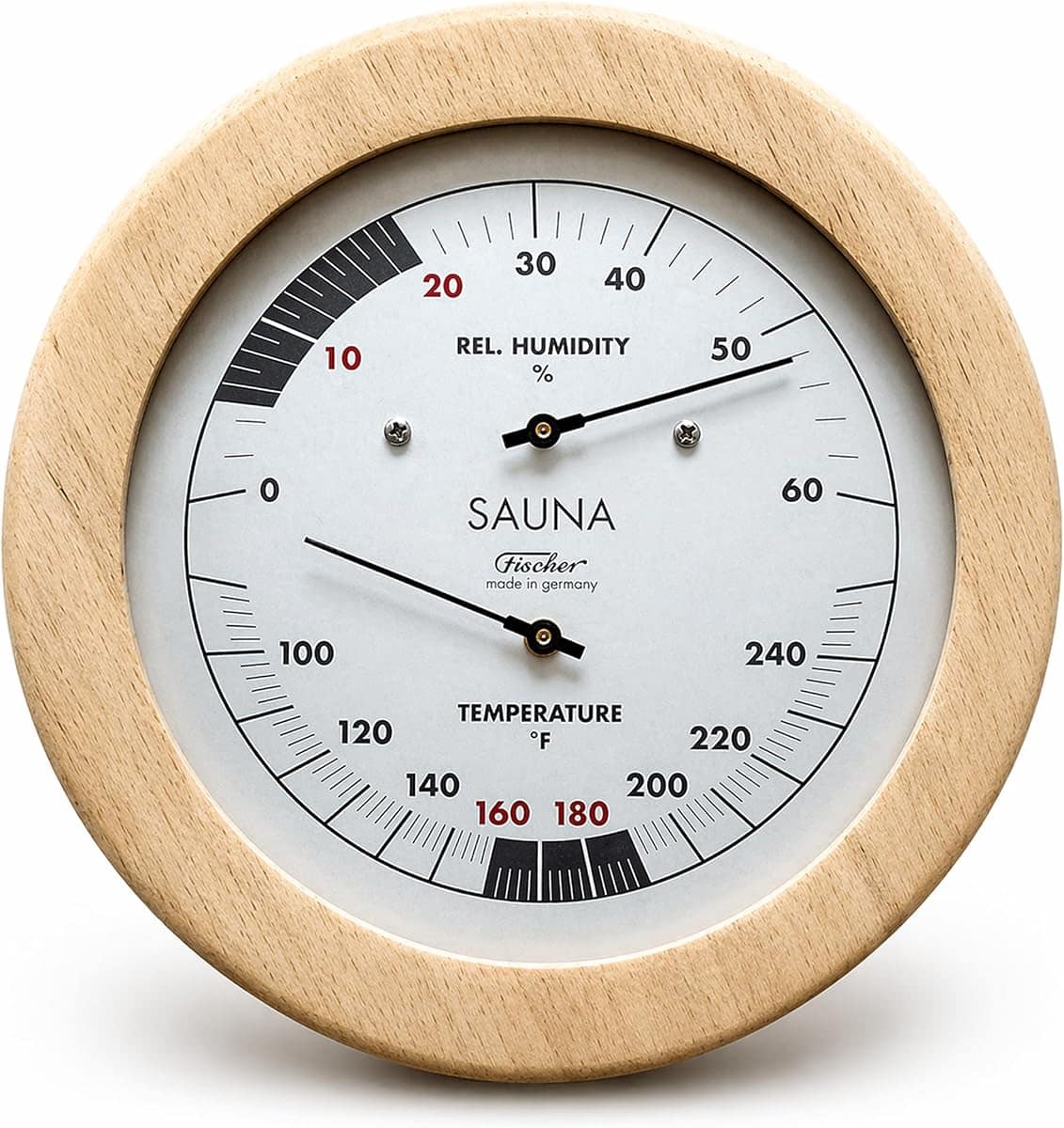 Fischer Sauna Thermometer & Hygrometer 6.1" (196TH-03F)